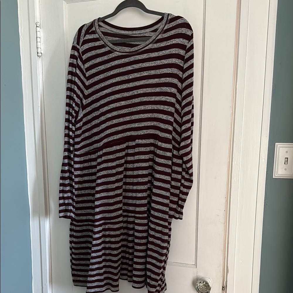 Striped Long Sleeve Dress